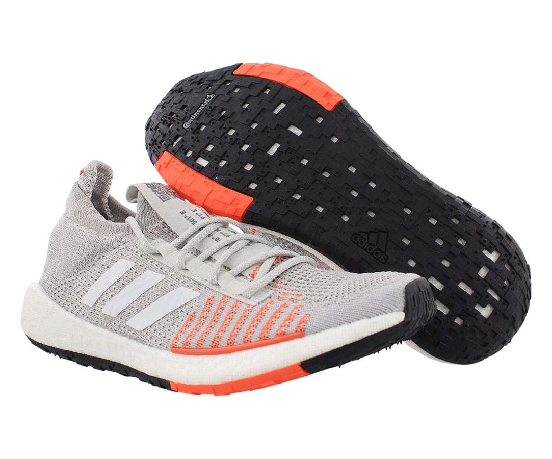 Amazon.com | adidas PulseBOOST HD Grey/White/Solar Red 11 B